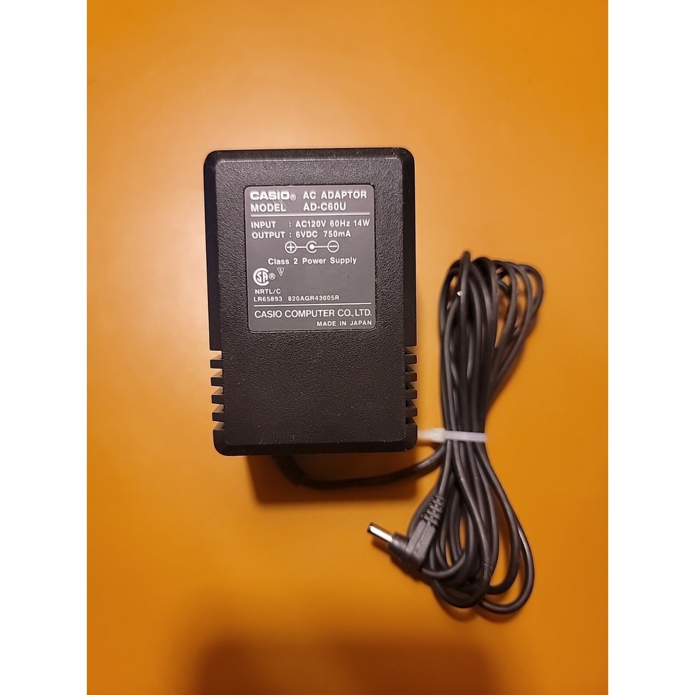 Casio AD-C60U AC Power Adapter Made in Japan